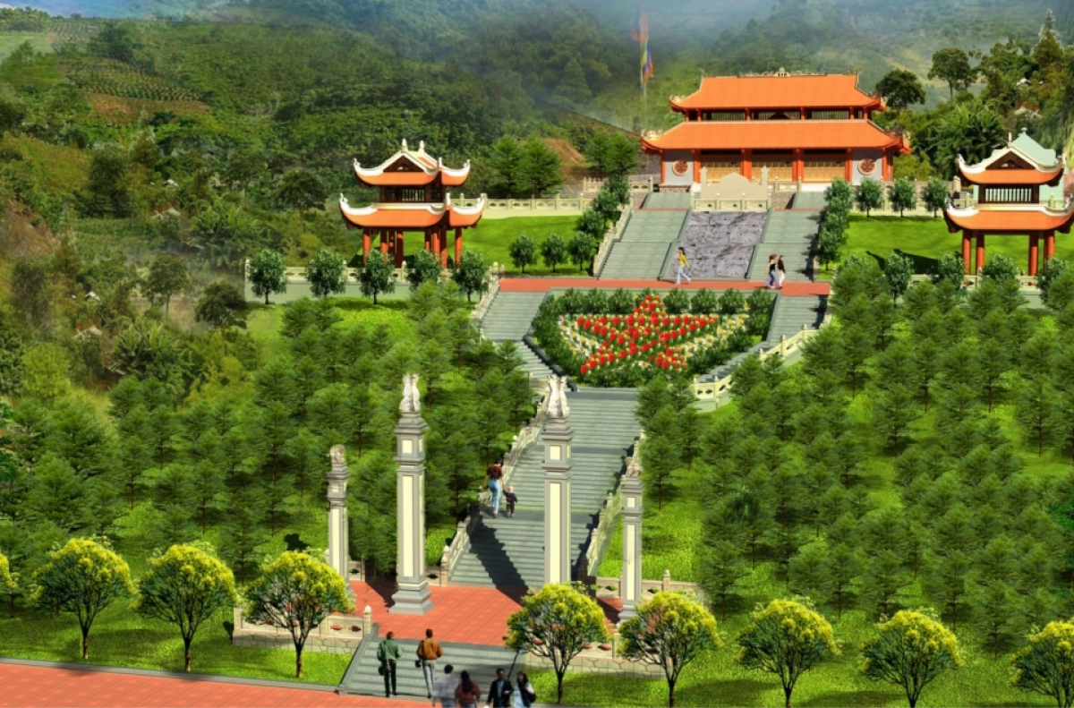 Đền tưởng niệm các anh hùng liệt sĩ tại bến phà Long Đại