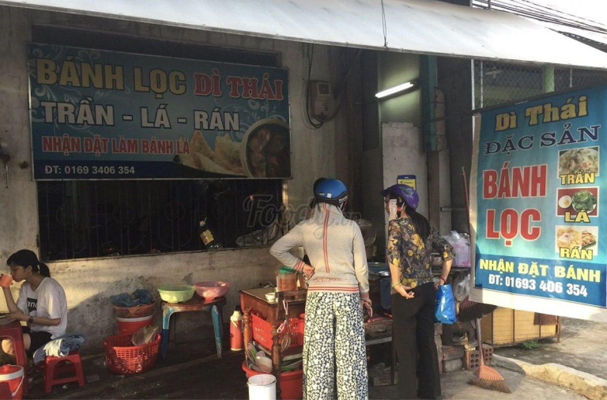 Quán bánh bột lọc Dì Thái
