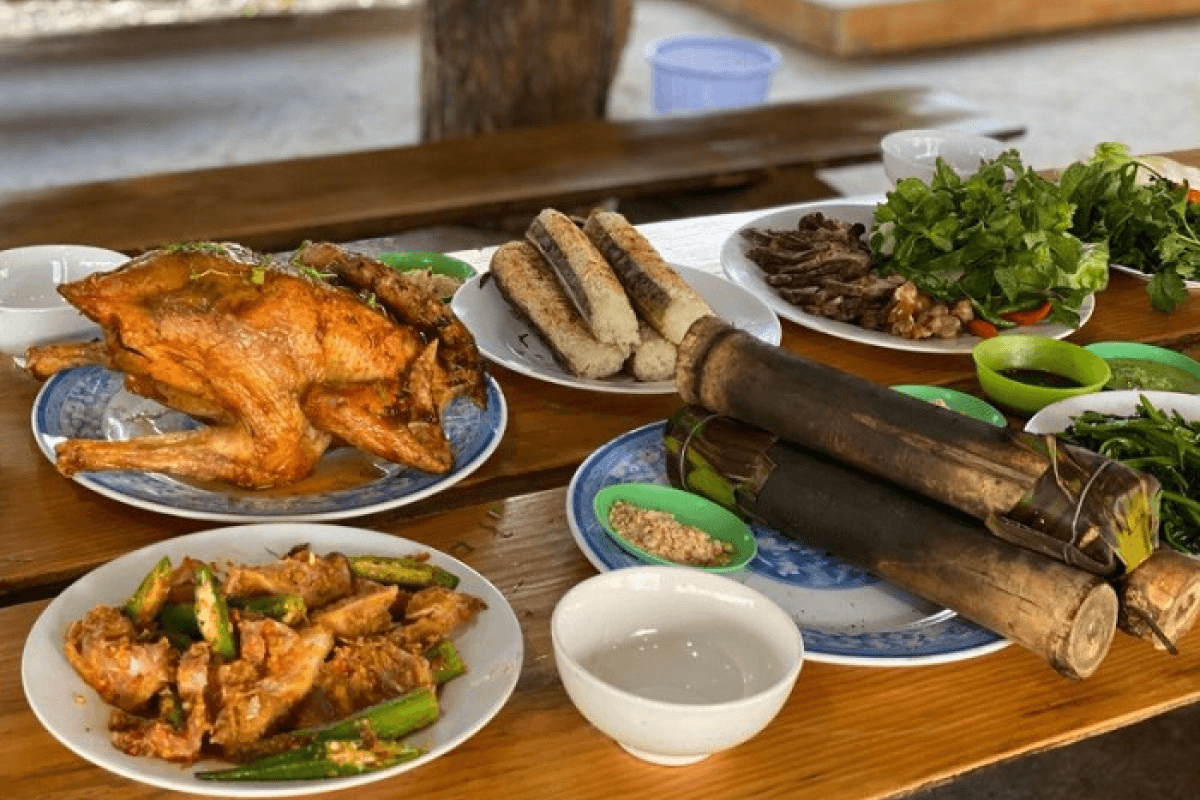 Ẩm thực gần suối nước nóng Klu