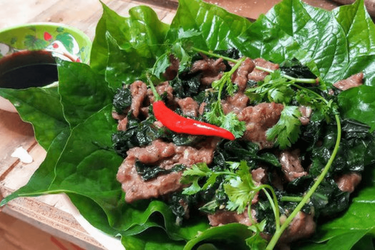 Thịt trâu lá trơng