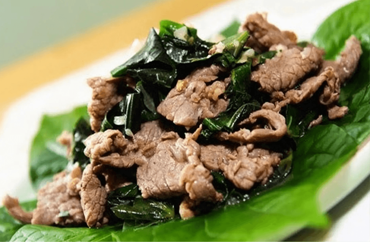 Thịt Trâu Lá Trơng – Tinh Hoa Ẩm Thực Núi Rừng Quảng Trị 3 Thịt Trâu lá trơng xào – Thơm cay, hấp dẫn khó cưỡng